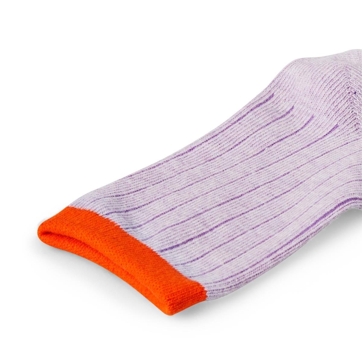 Orange top purple socks. size 36-38