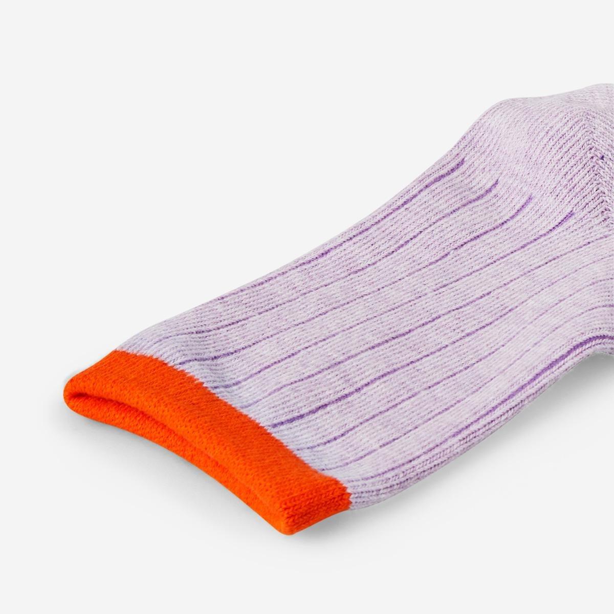 Orange top purple socks. size 36-38