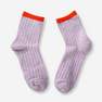 Orange top purple socks. size 39-41