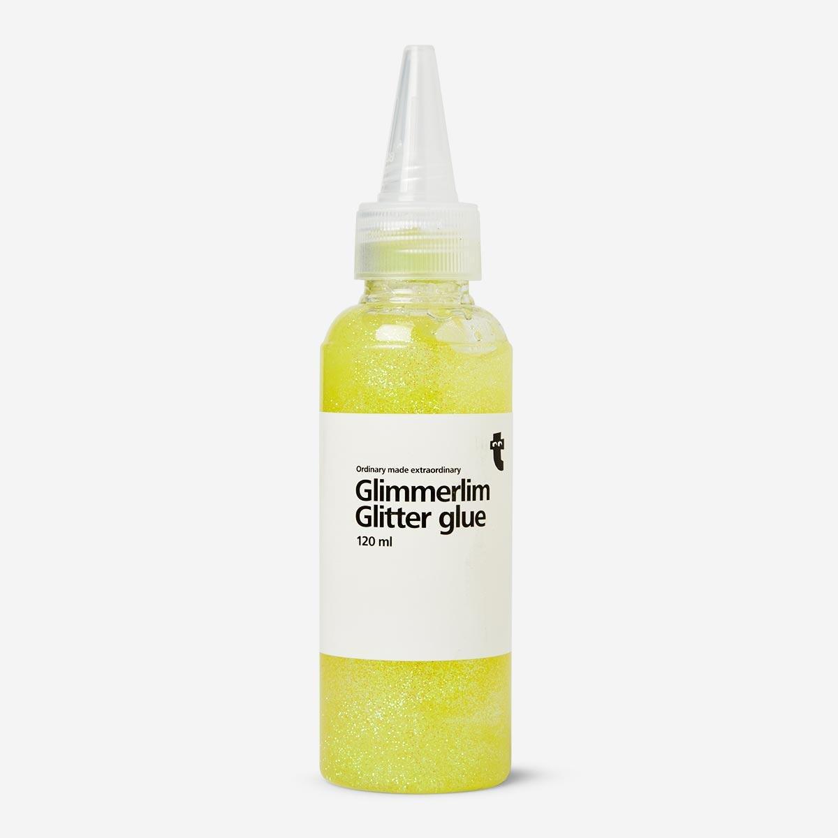 Yellow glitter glue