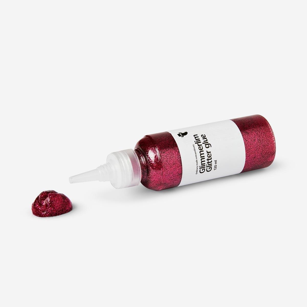 Magenta glitter glue