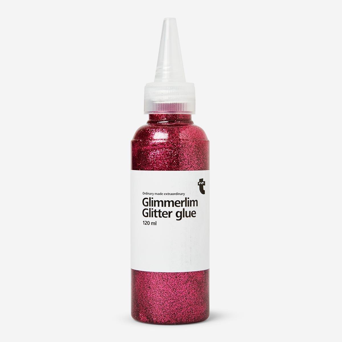 Magenta glitter glue
