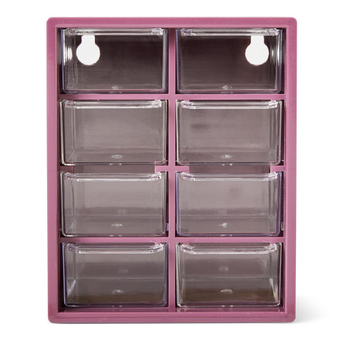 Purple drawers storage box