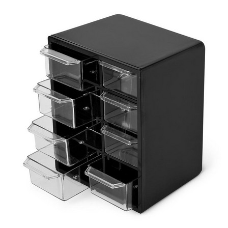 Black drawers storage box