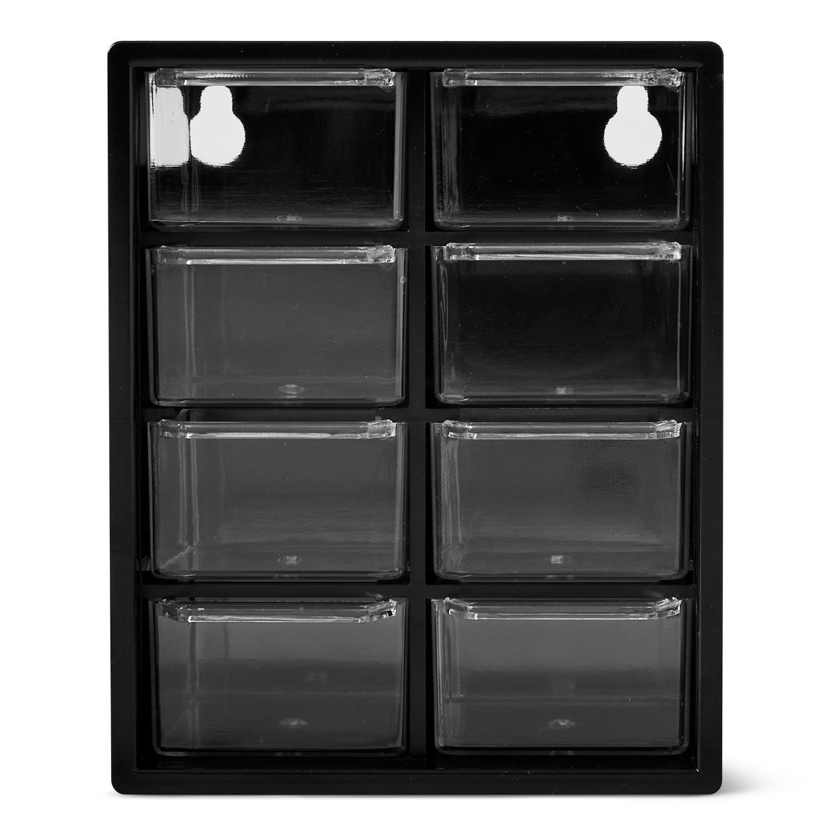 Black drawers storage box
