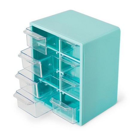 Turquoise drawers storage box