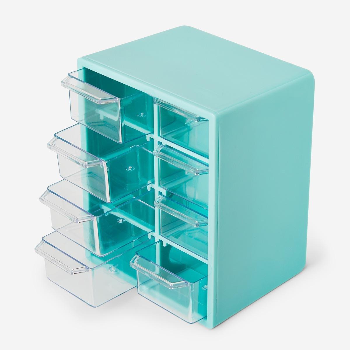 Turquoise drawers storage box