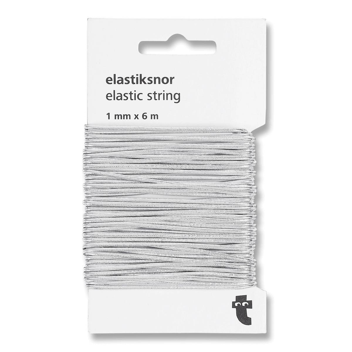 White elastic string cord