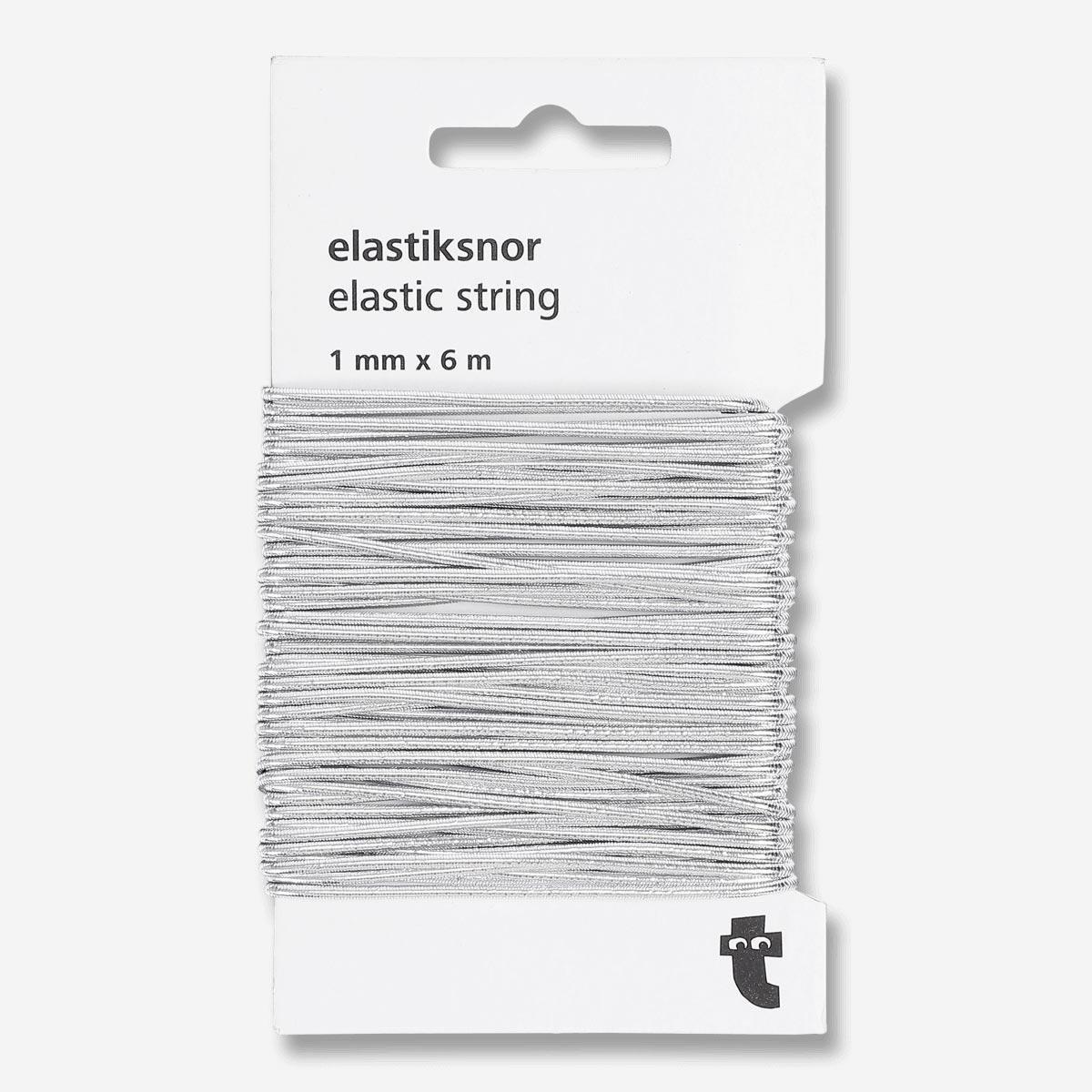 White elastic string cord