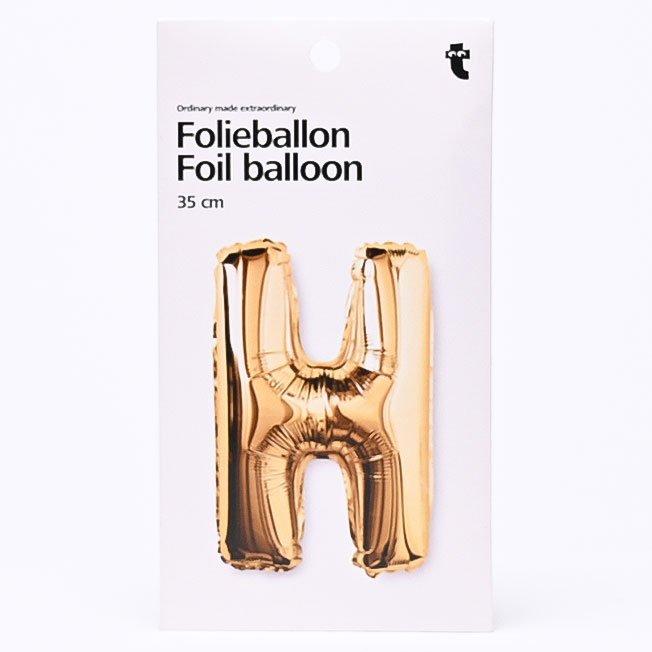 Gold H Foil balloon