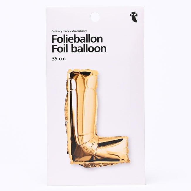 Gold L shaped aluminium balloon