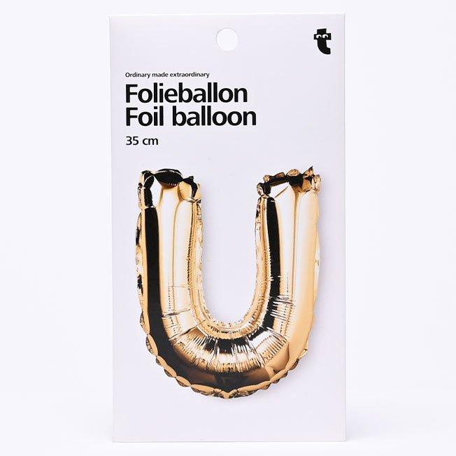 Gold U shaped aluminium balloon