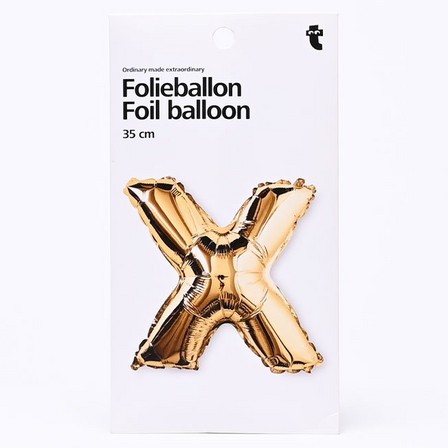 X shaped aluminium balloon