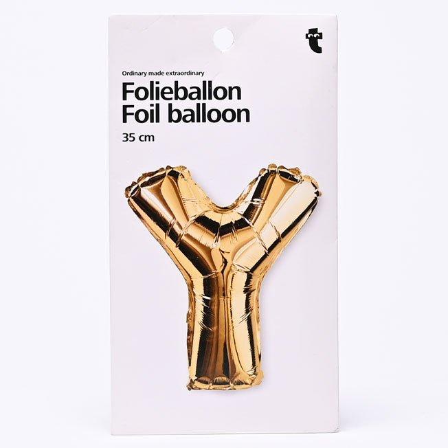 Gold Y shaped aluminium balloon