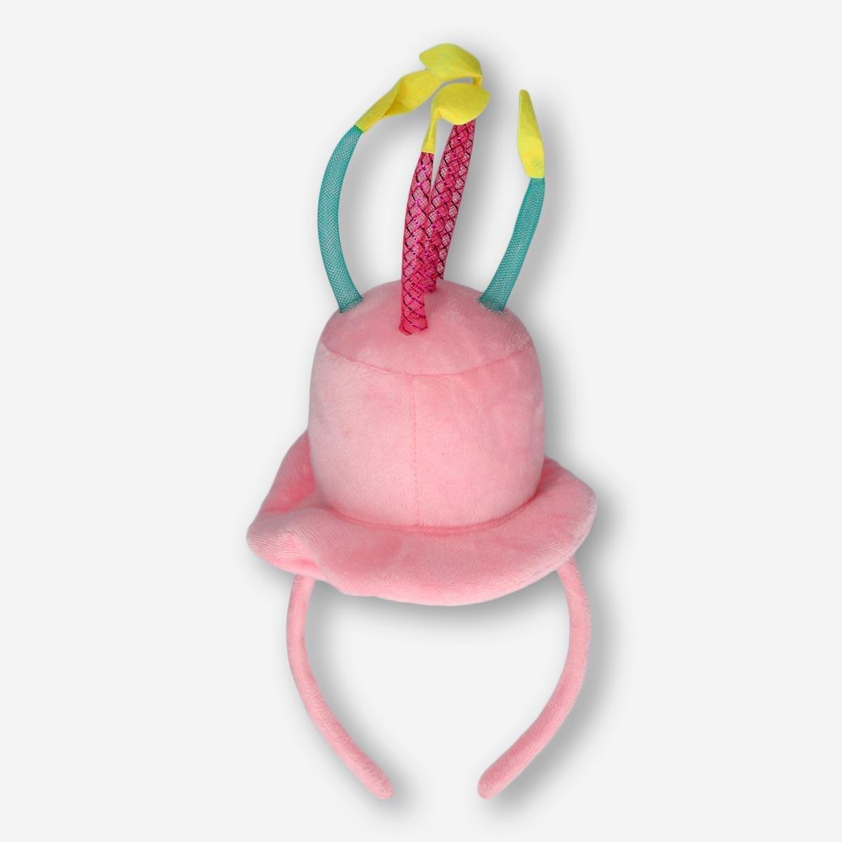 Pink birthday hairband