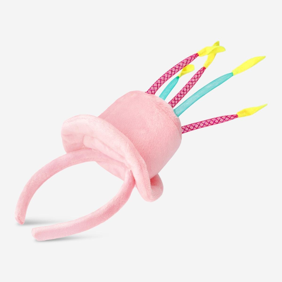 Pink birthday hairband