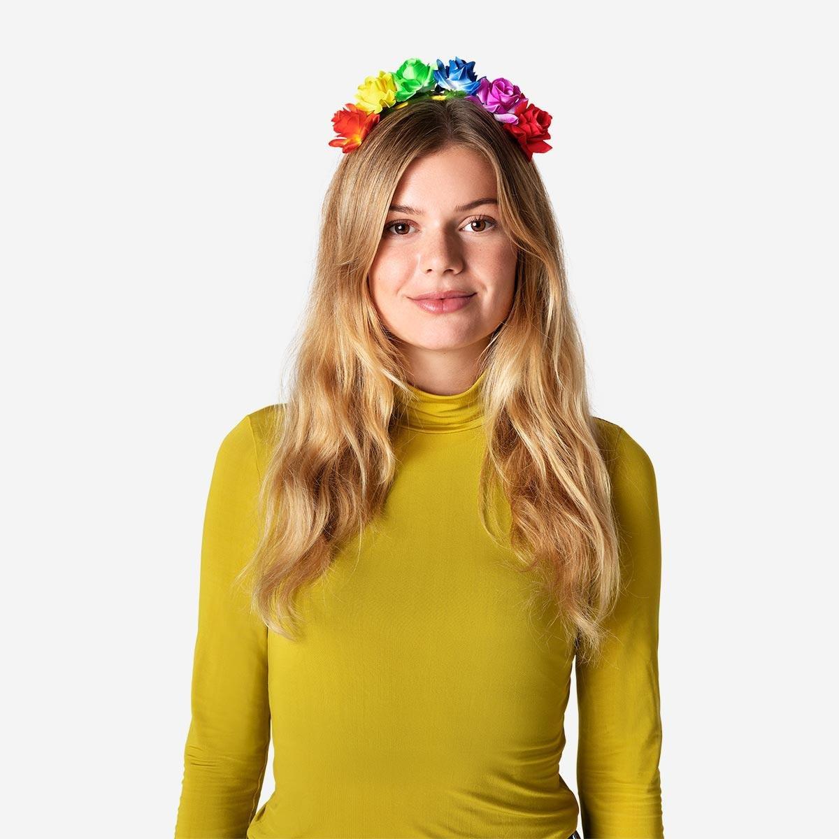 Multicolour flowers hairband