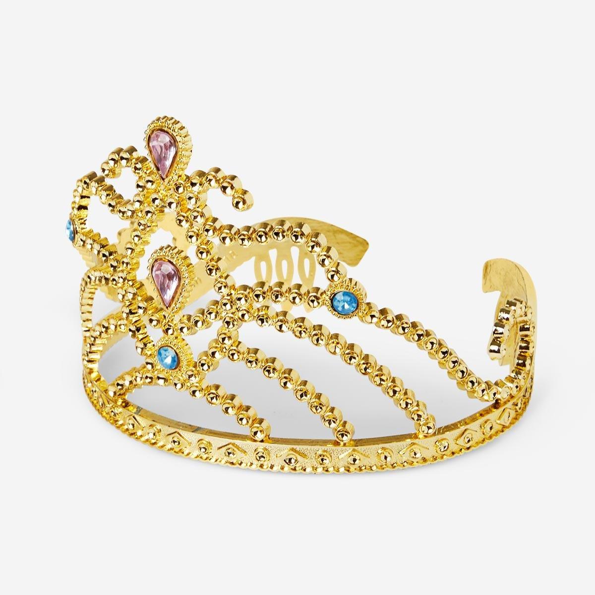 Golden plastic tiara