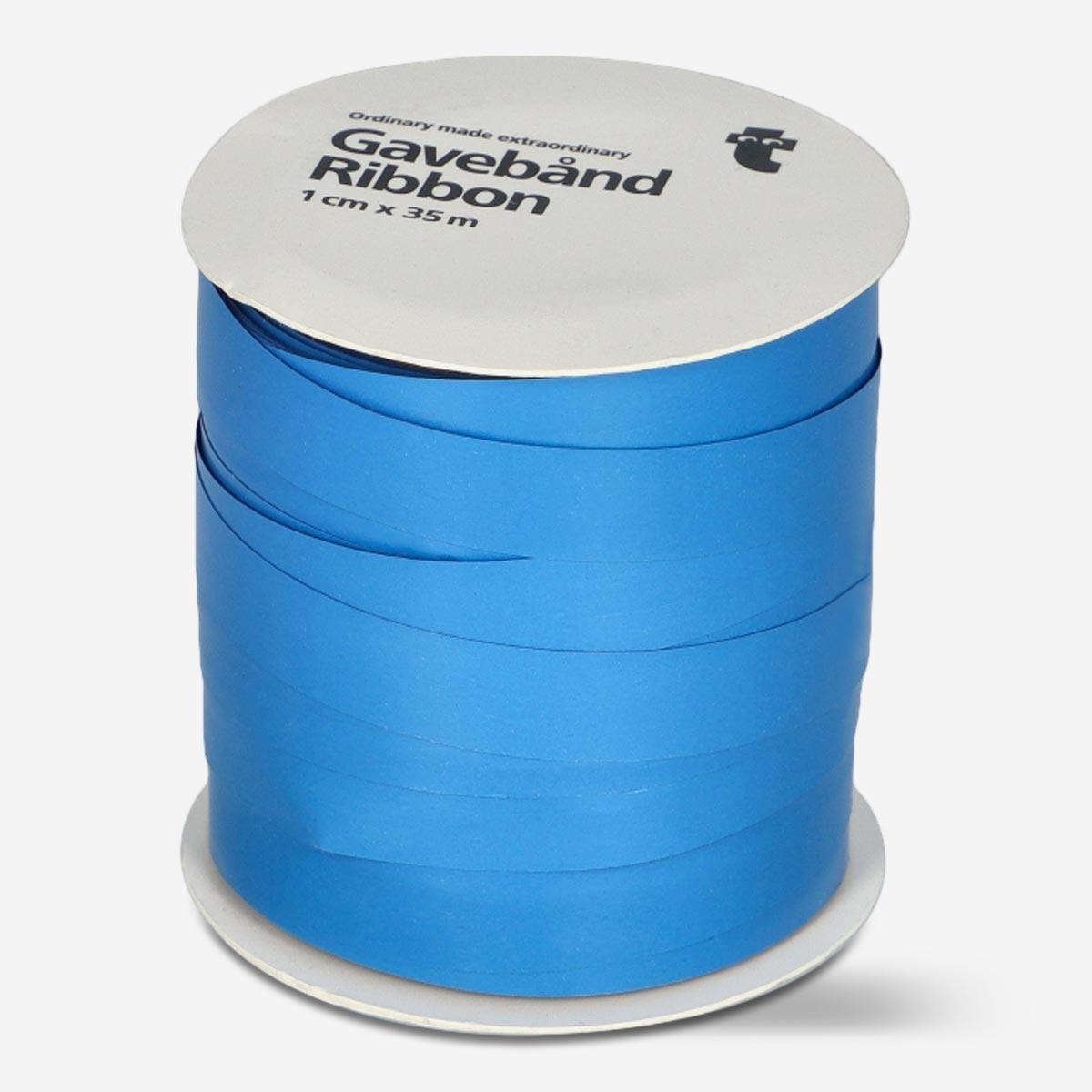 Blue wrapping ribbon