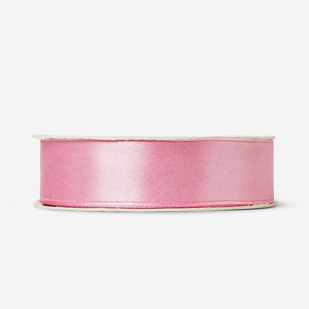 Pink satin ribbon