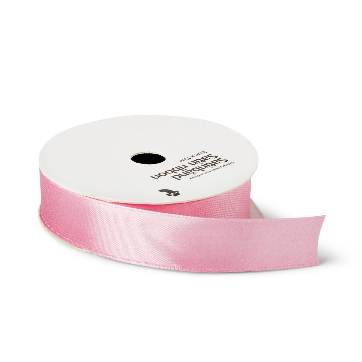 Pink satin ribbon