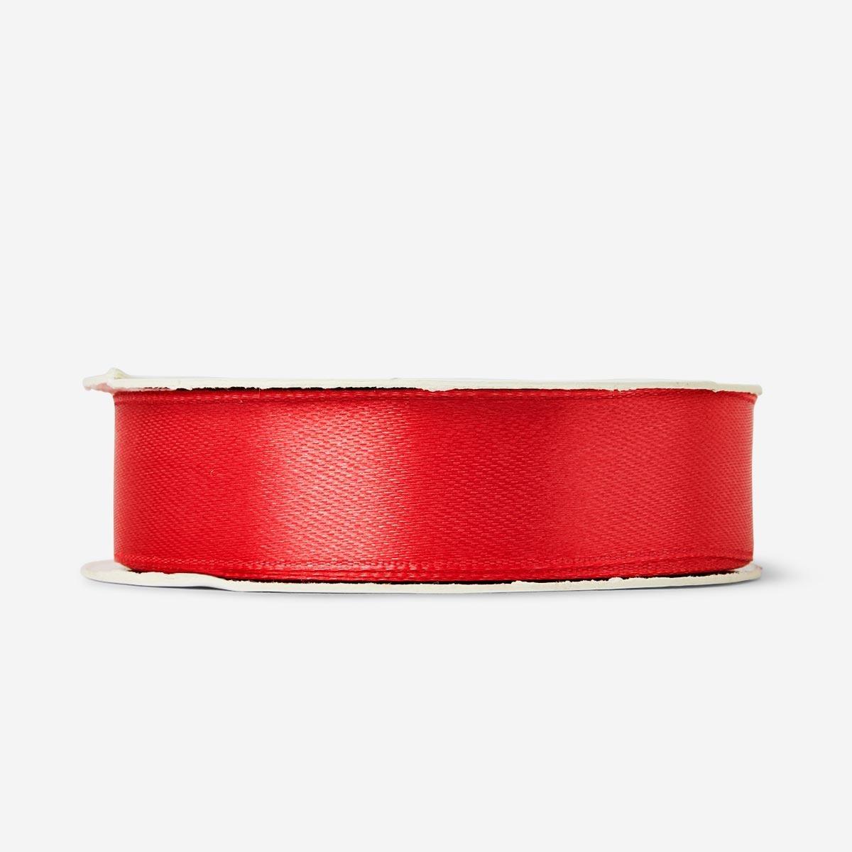 Red satin ribbon