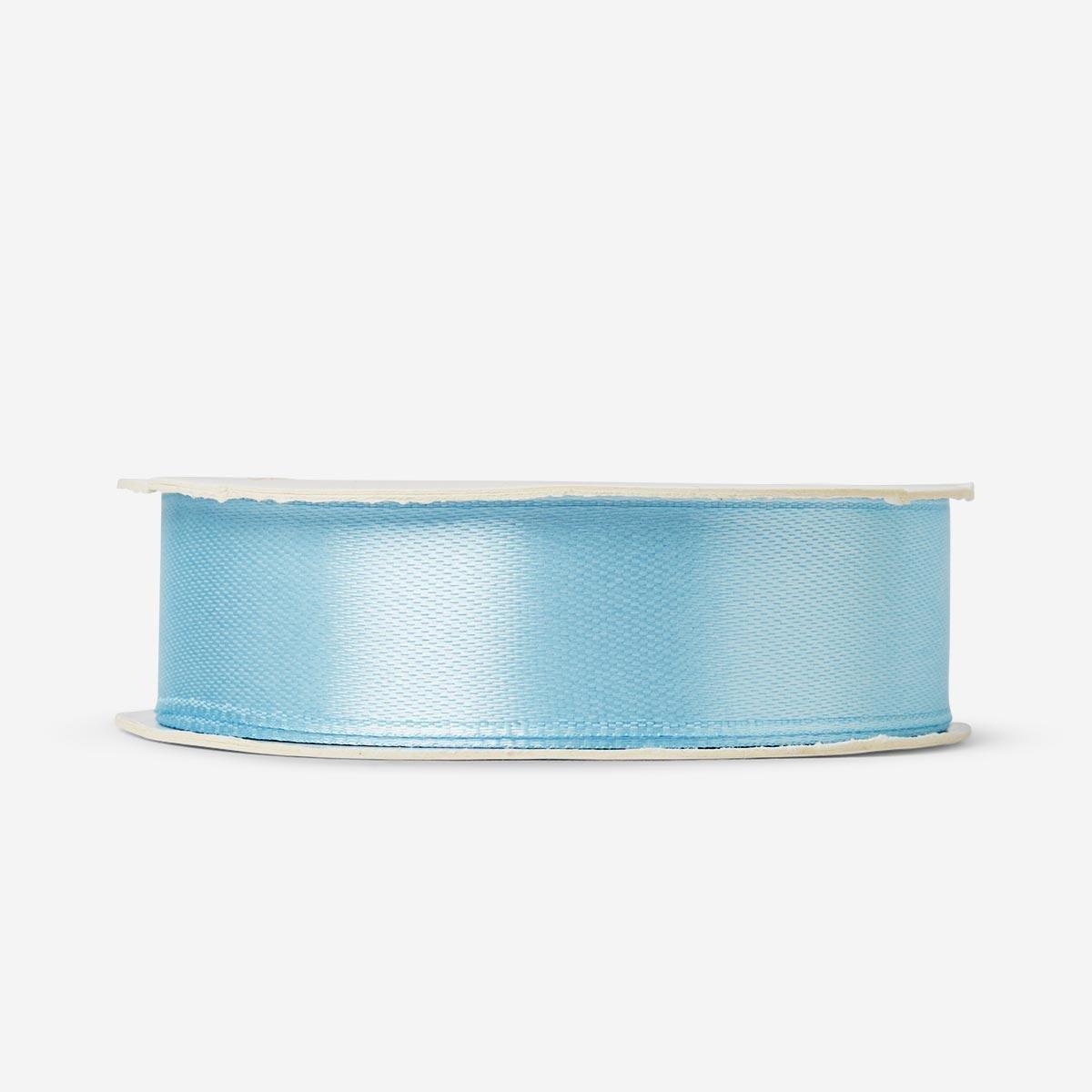 Blue satin ribbon