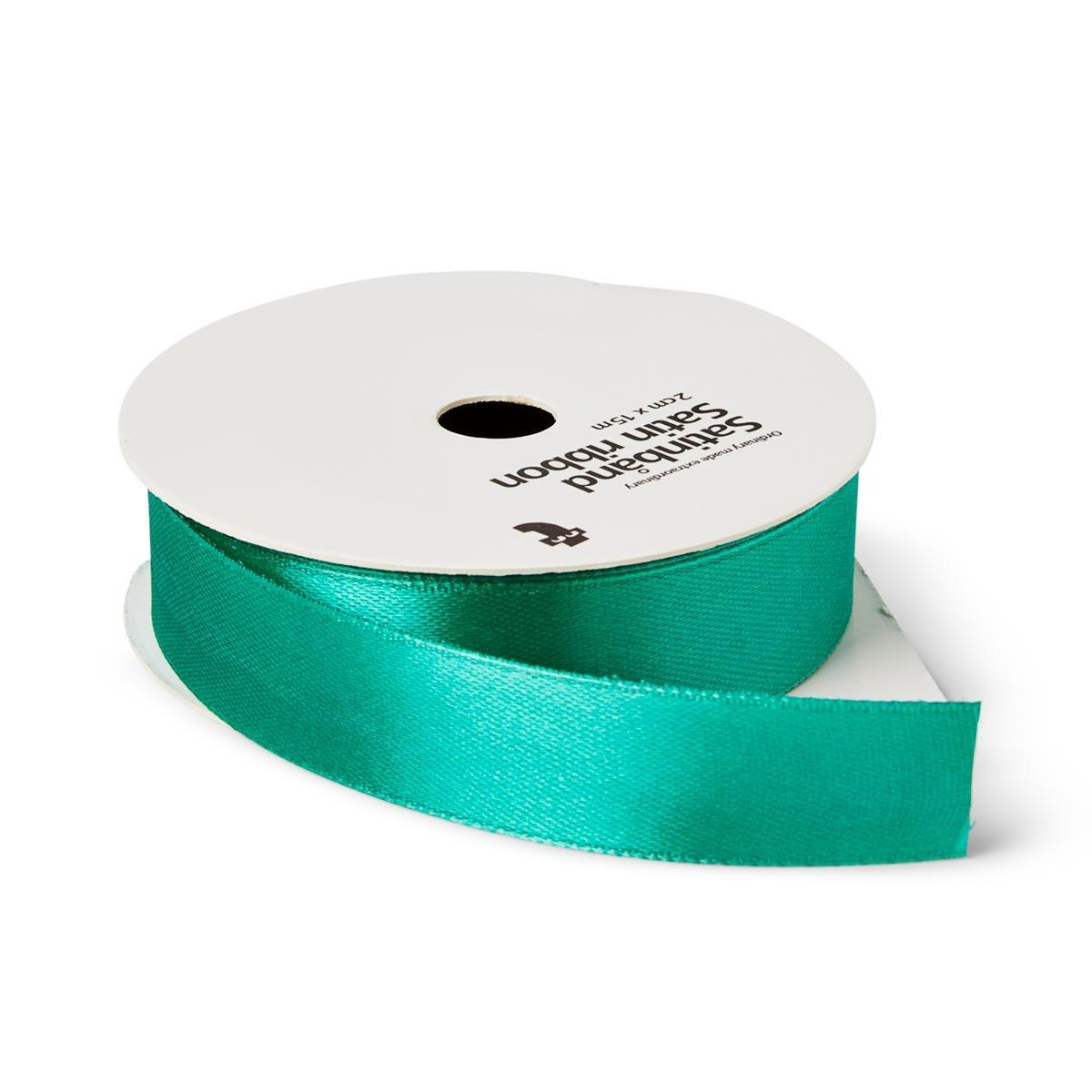 Green satin ribbon