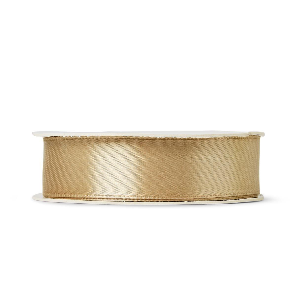 Golden satin ribbon