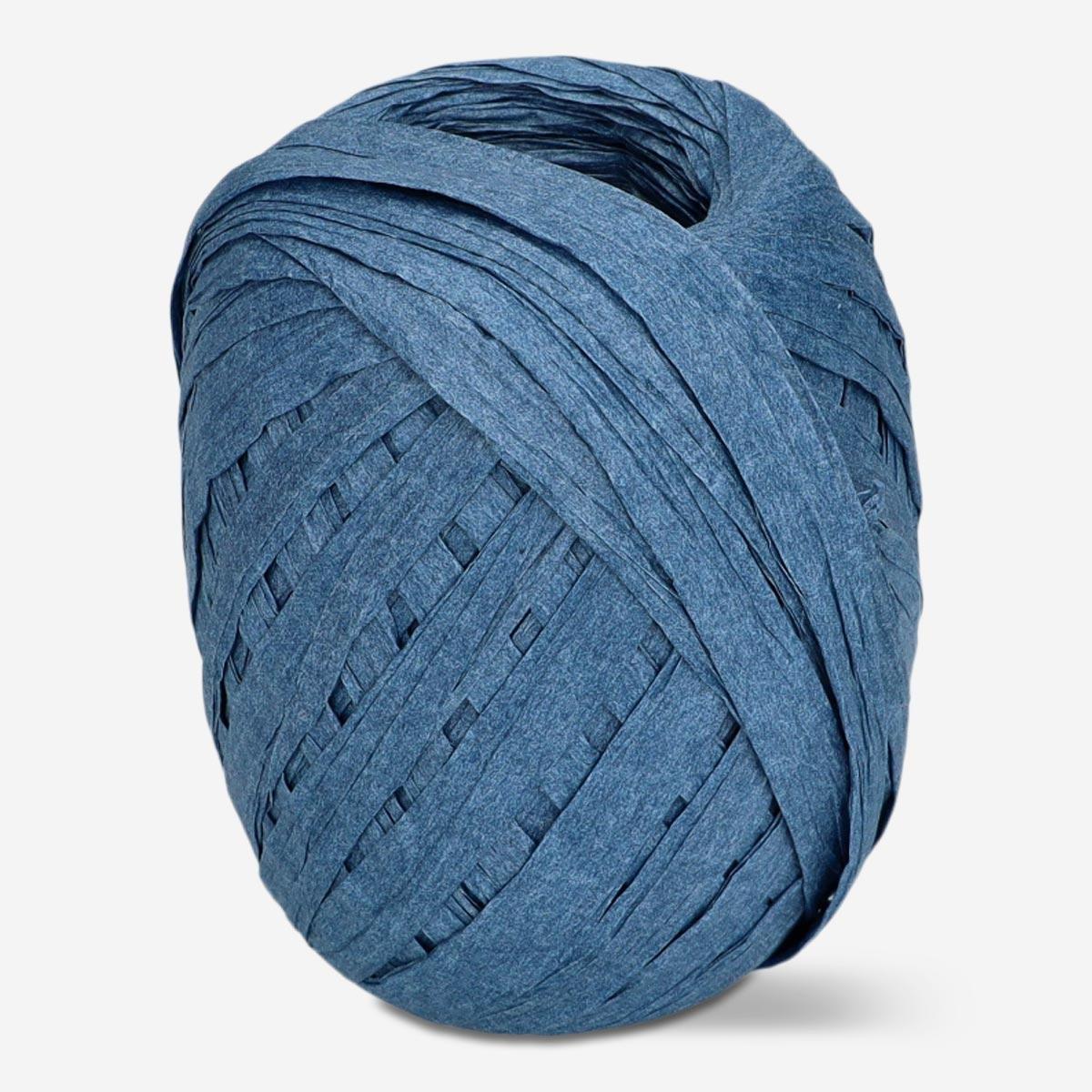 Blue wrapping ribbon