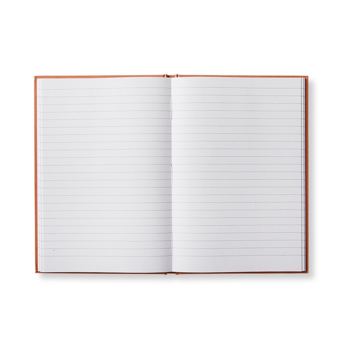 Orange hardcover notebook. a5