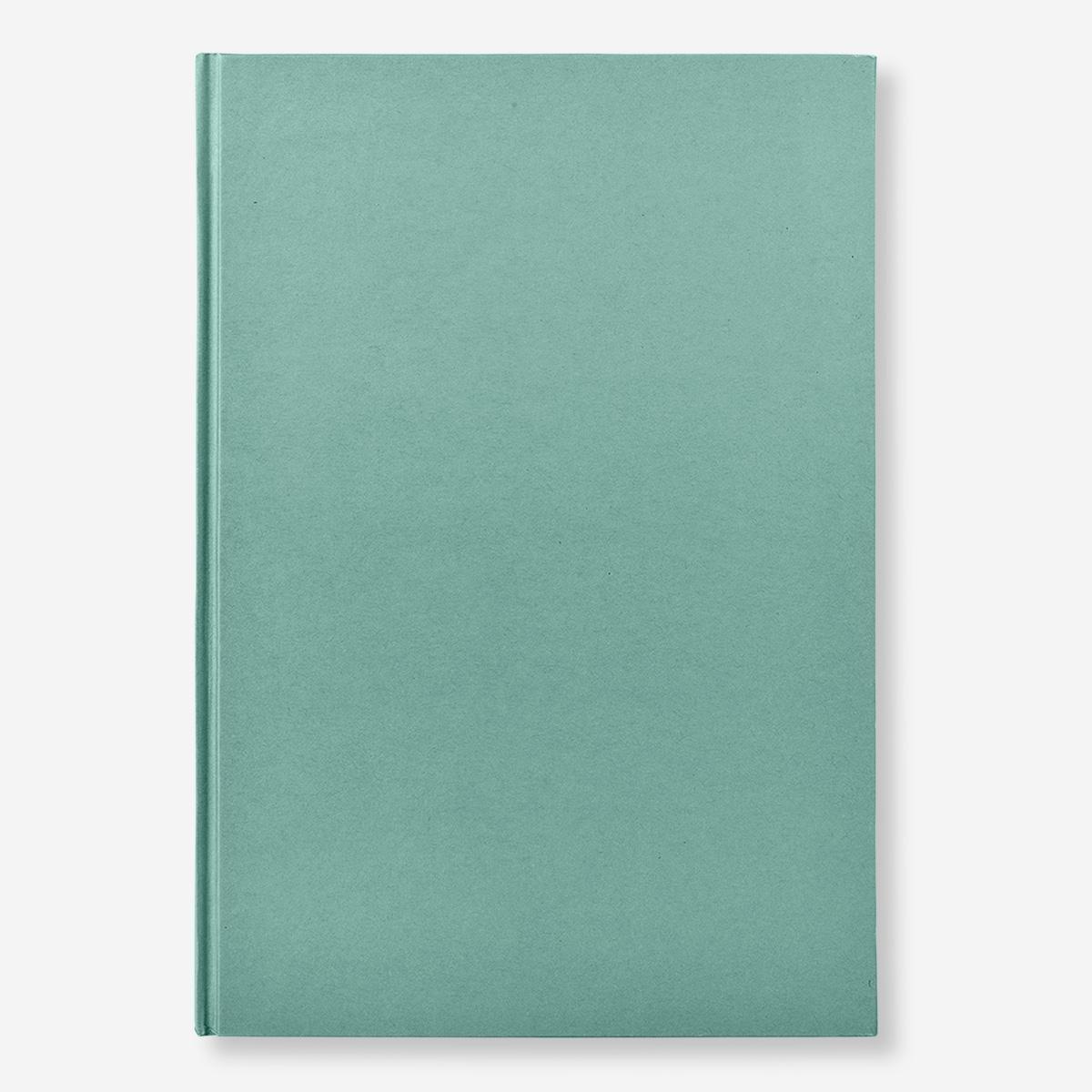 Green hardcover notebook. a4
