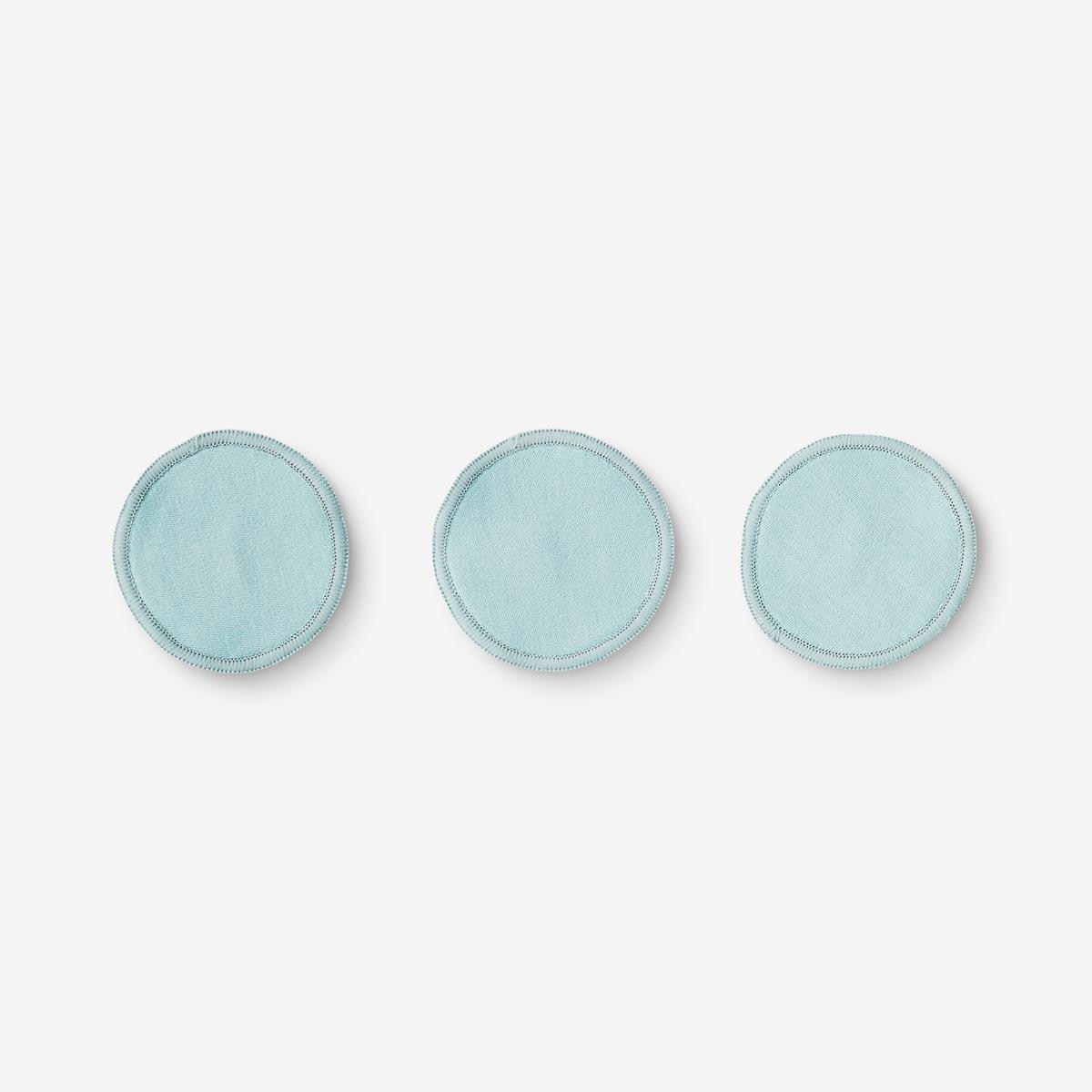 Blue cotton reusable pads
