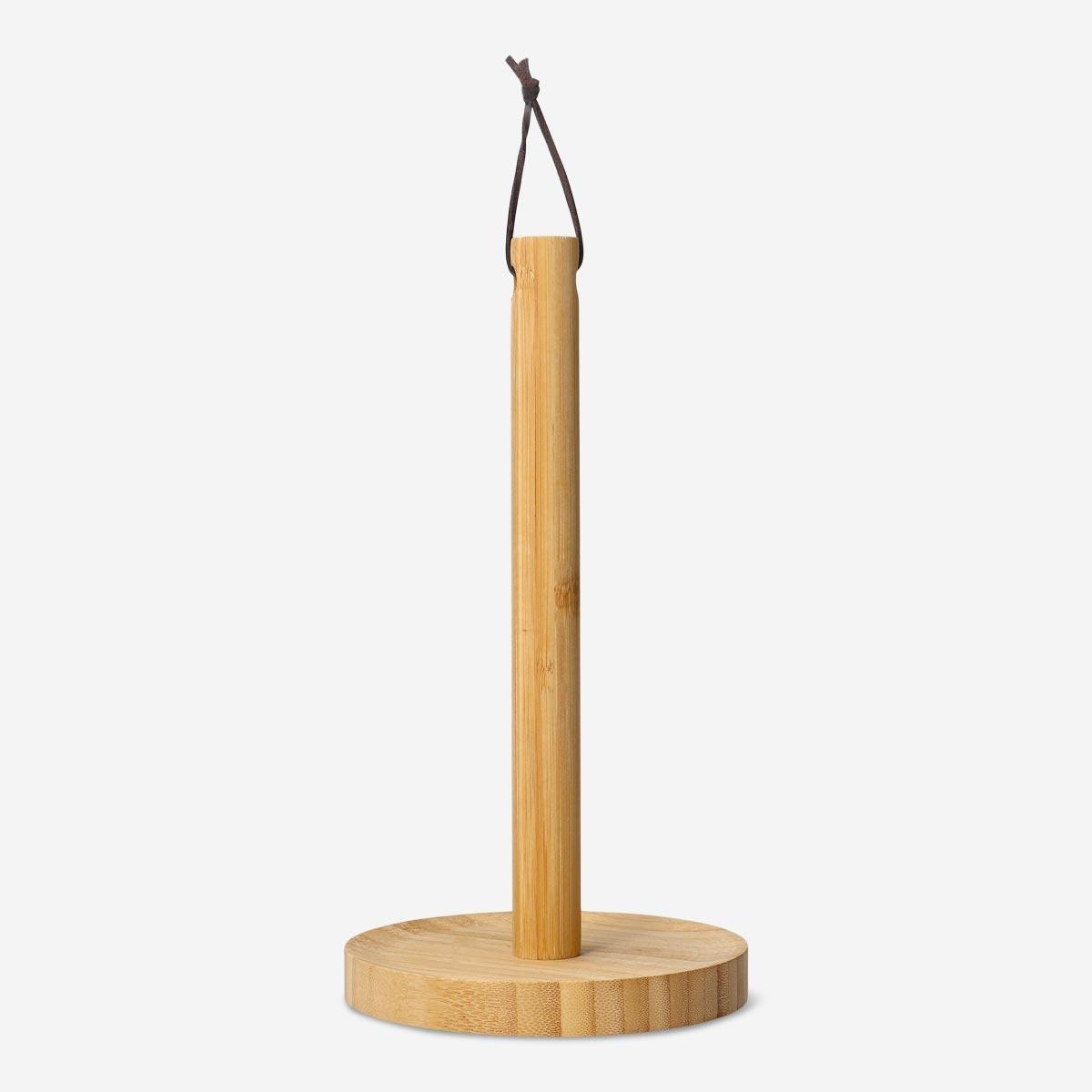 Beige Wooden kitchen paper holder