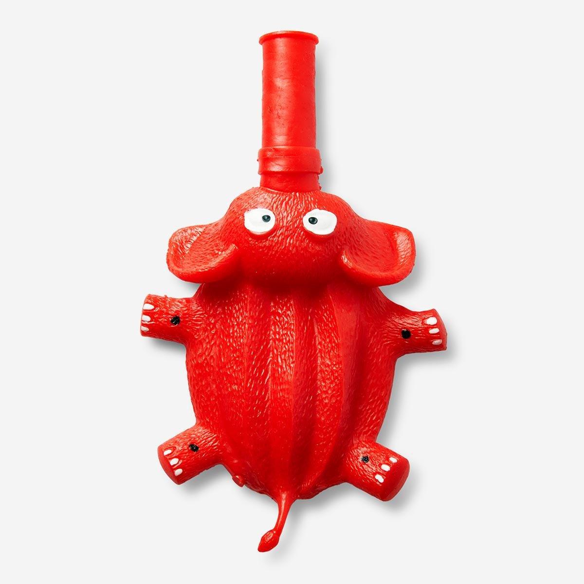 Red elephant rubber balloon animal