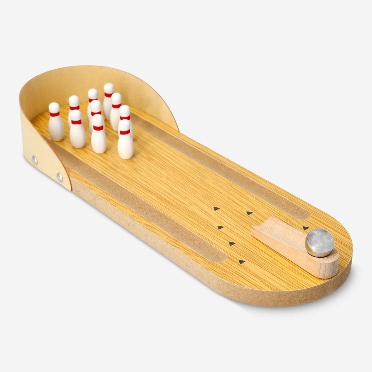 Wooden bowling game