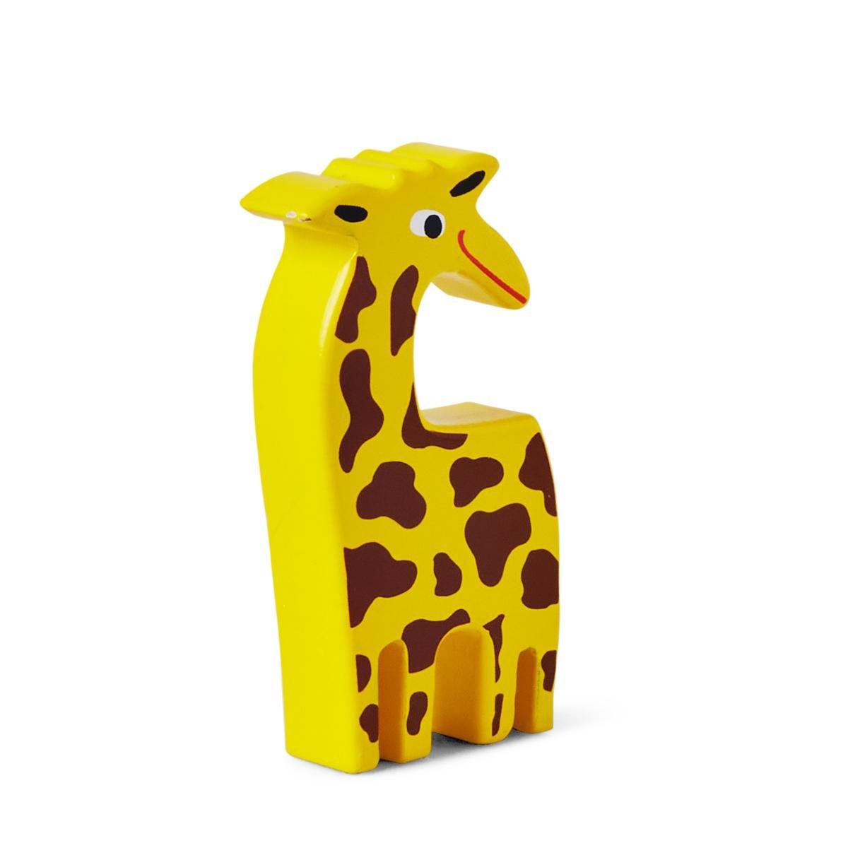 Yellow giraffe wooden animal