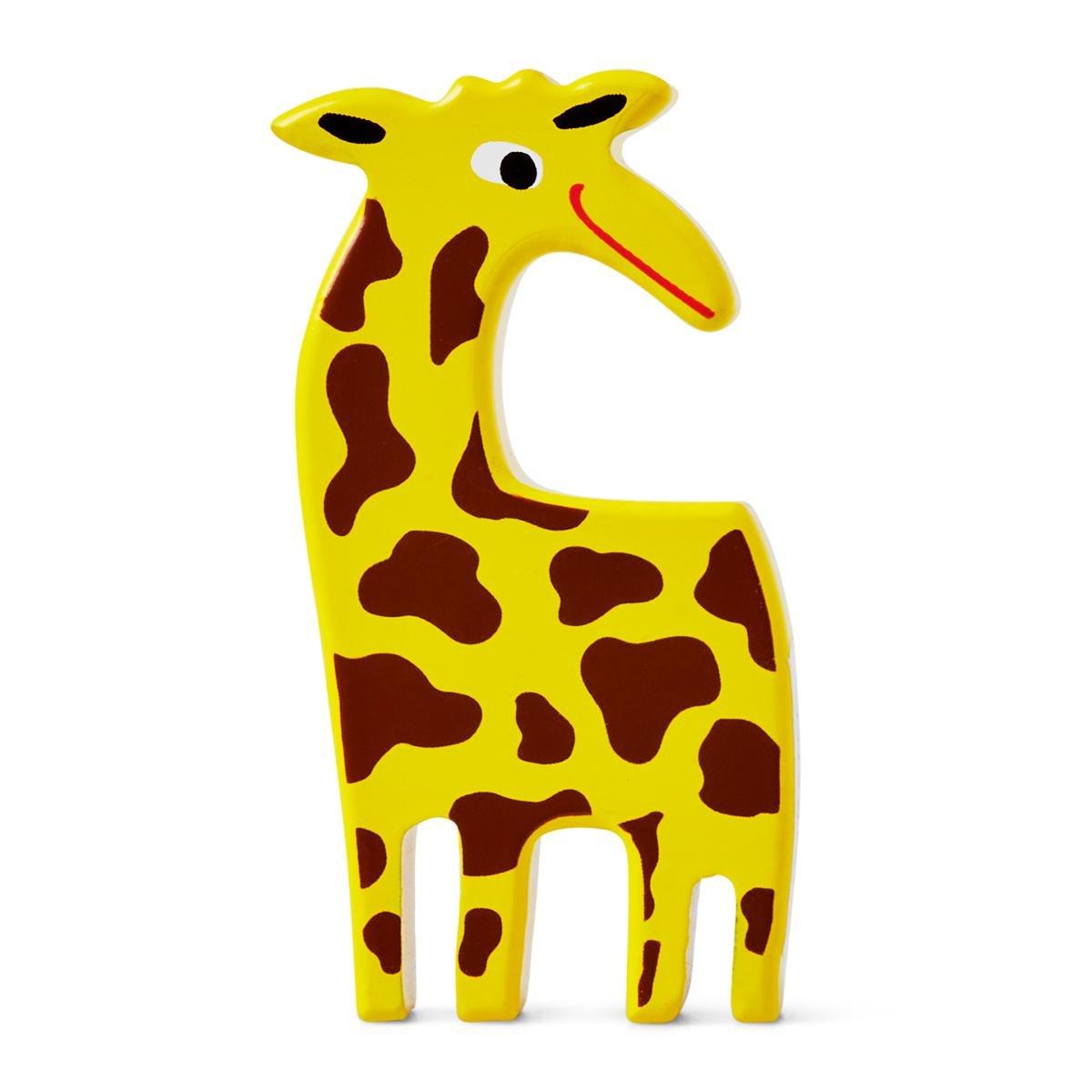 Yellow giraffe wooden animal