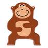 Brown monkey wooden animal