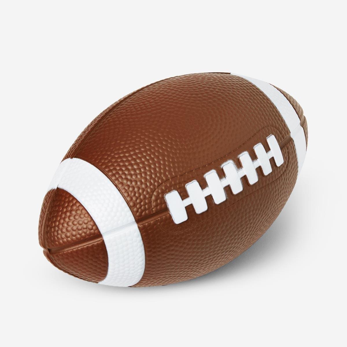 Brown American football rubber ball