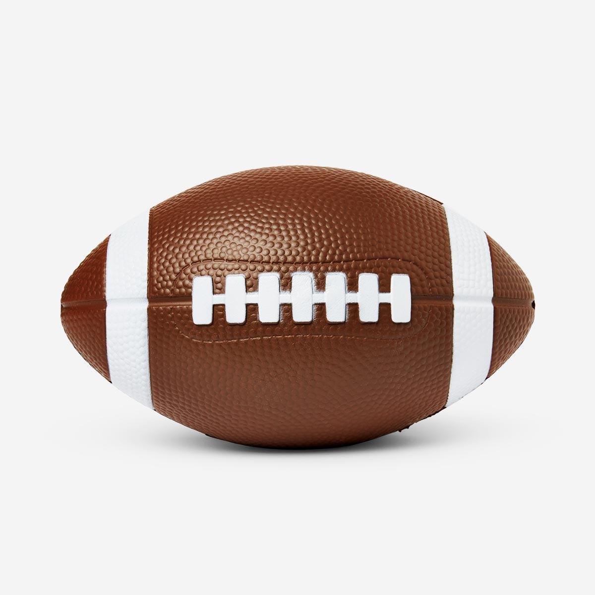 Brown American football rubber ball