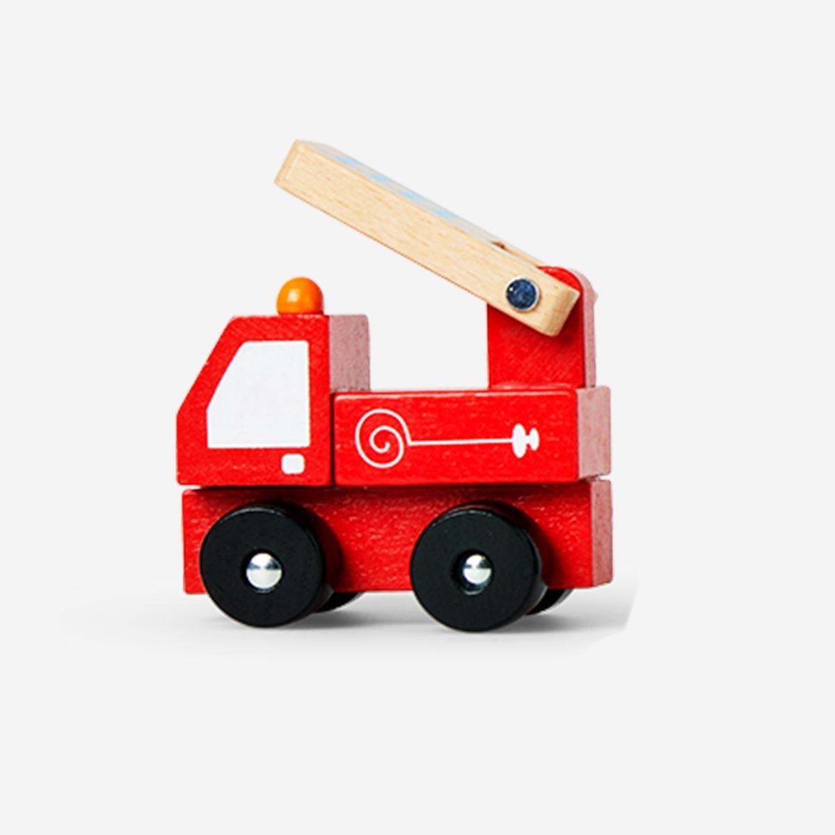 Red wooden fire engine