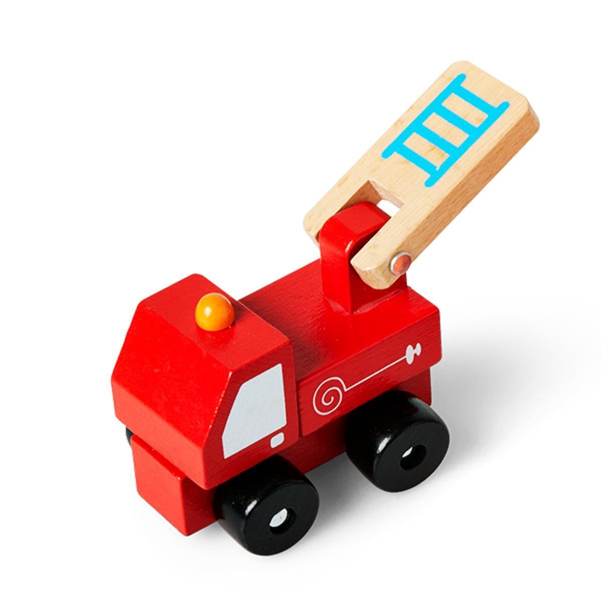 Red wooden fire engine