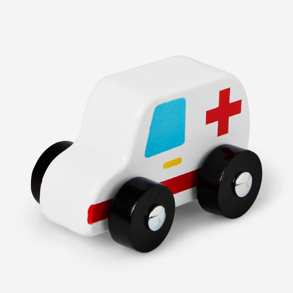 White ambulance car