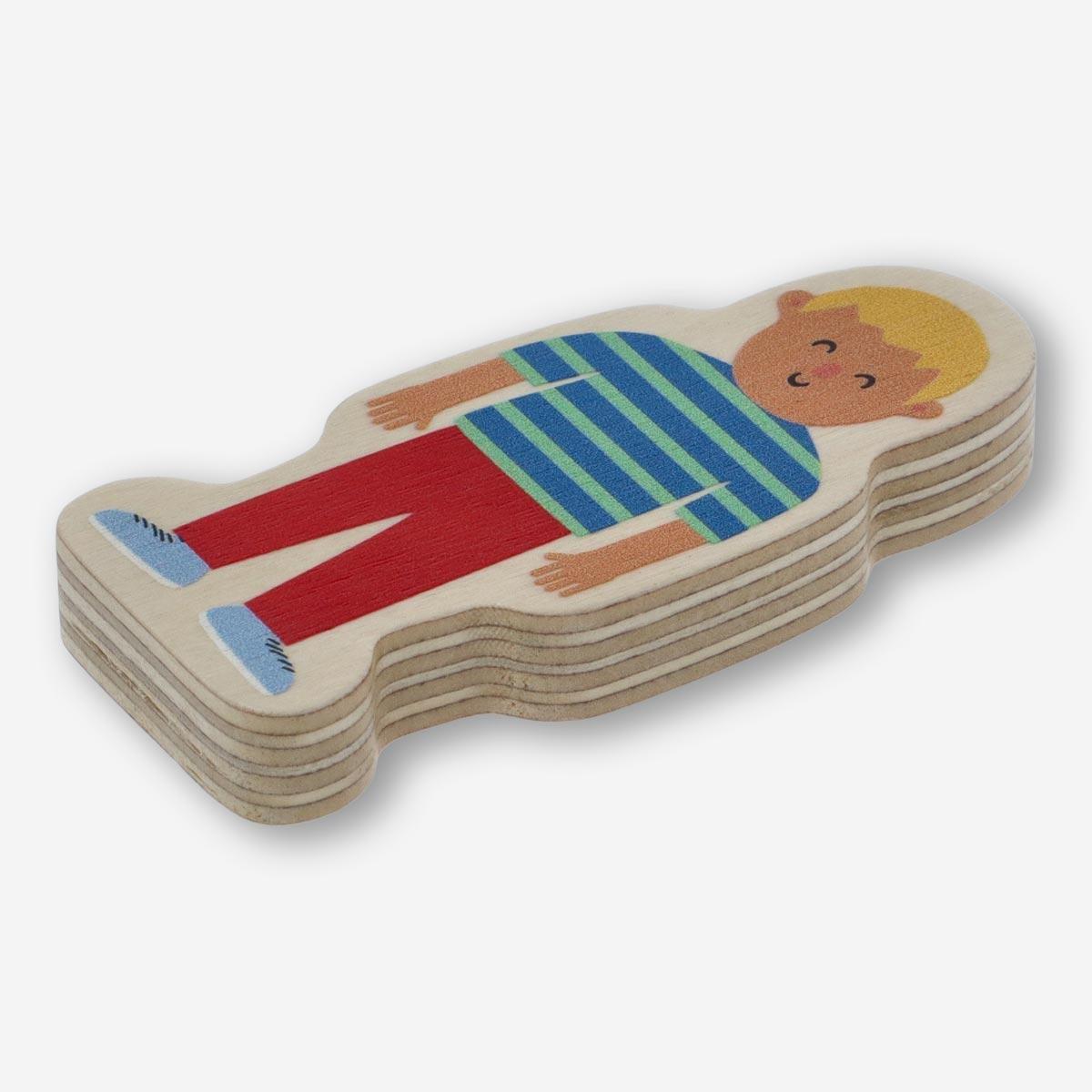 Multicolour Wooden doll