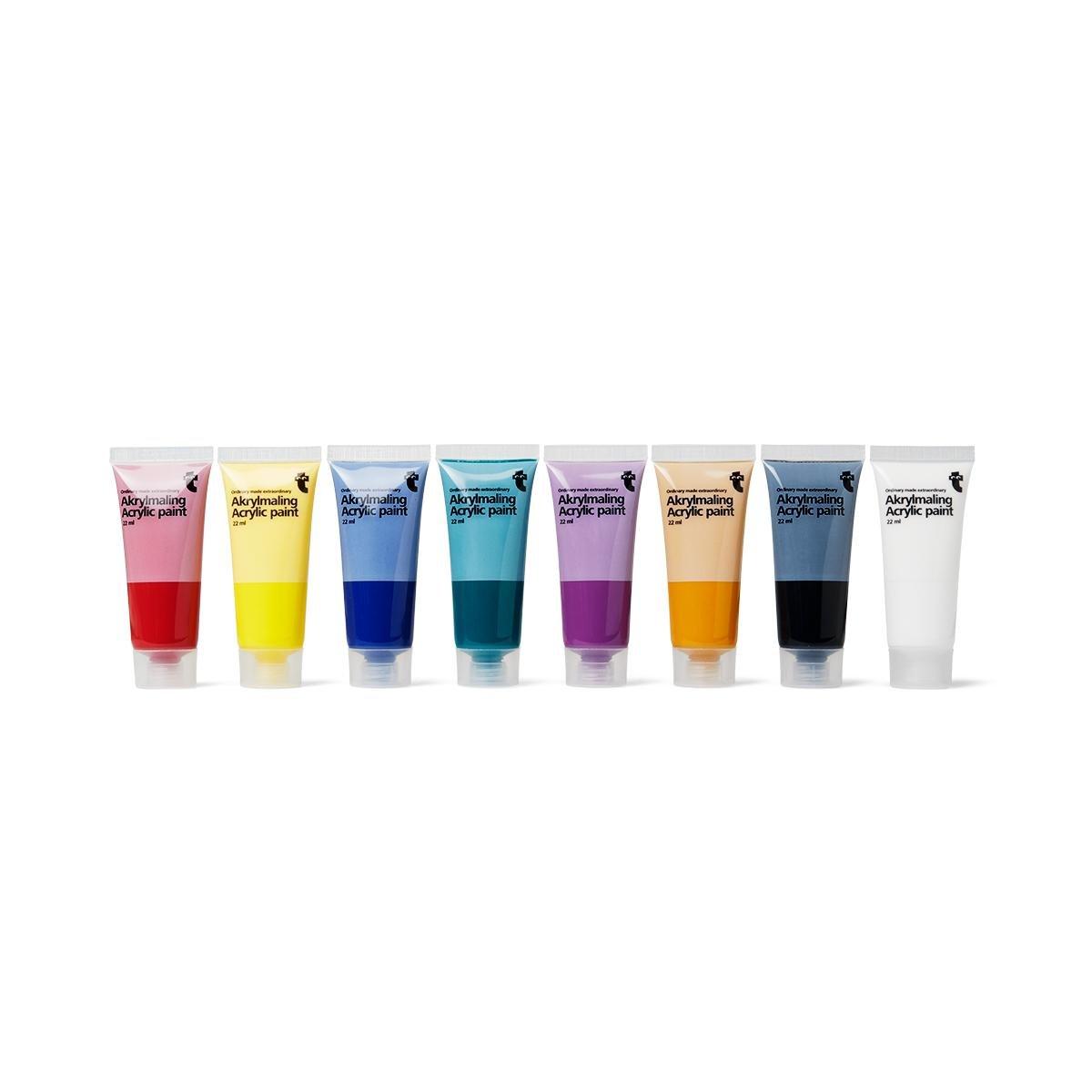 Acrylic paint tubes. 8 pcs