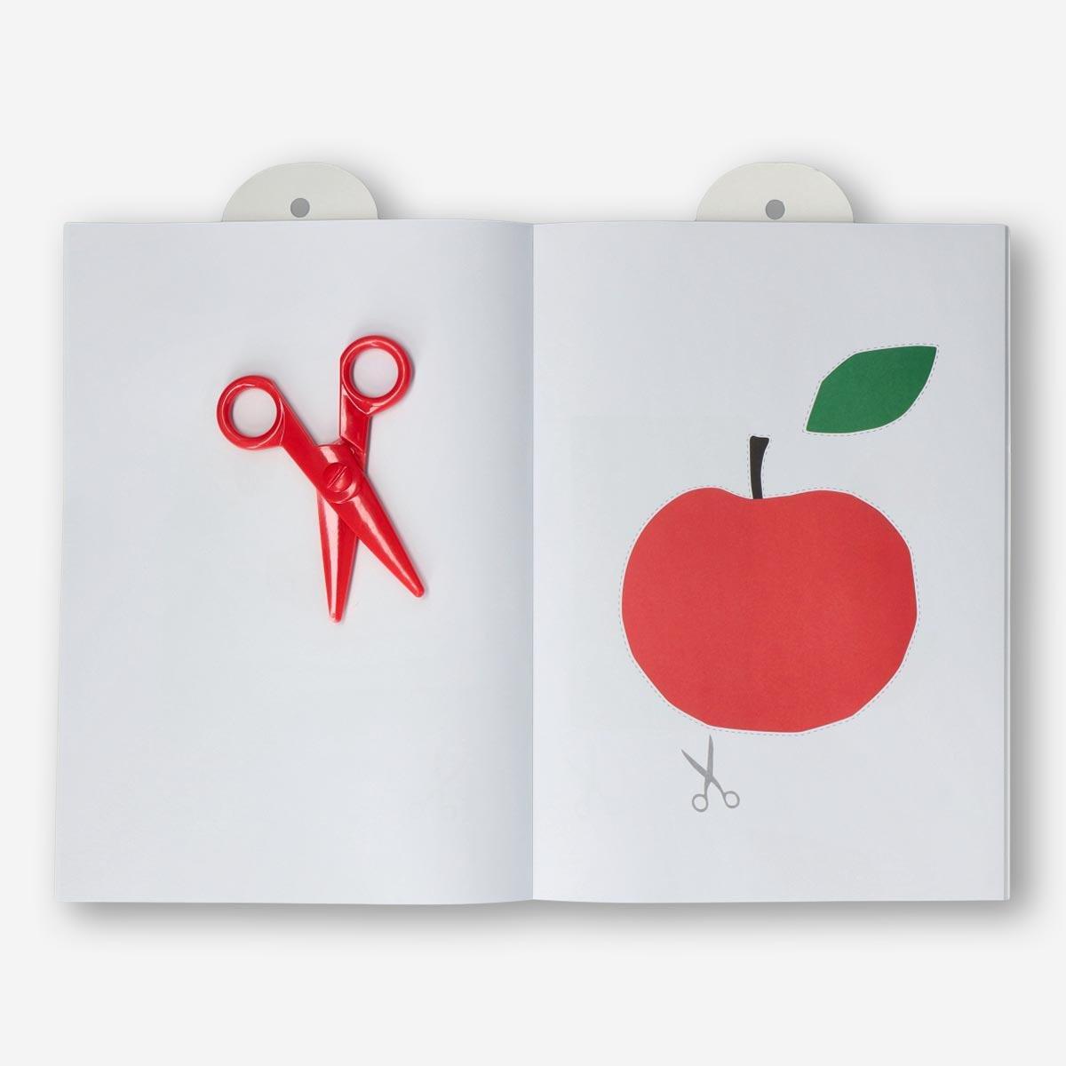 Blue activity book - learn to use scissors