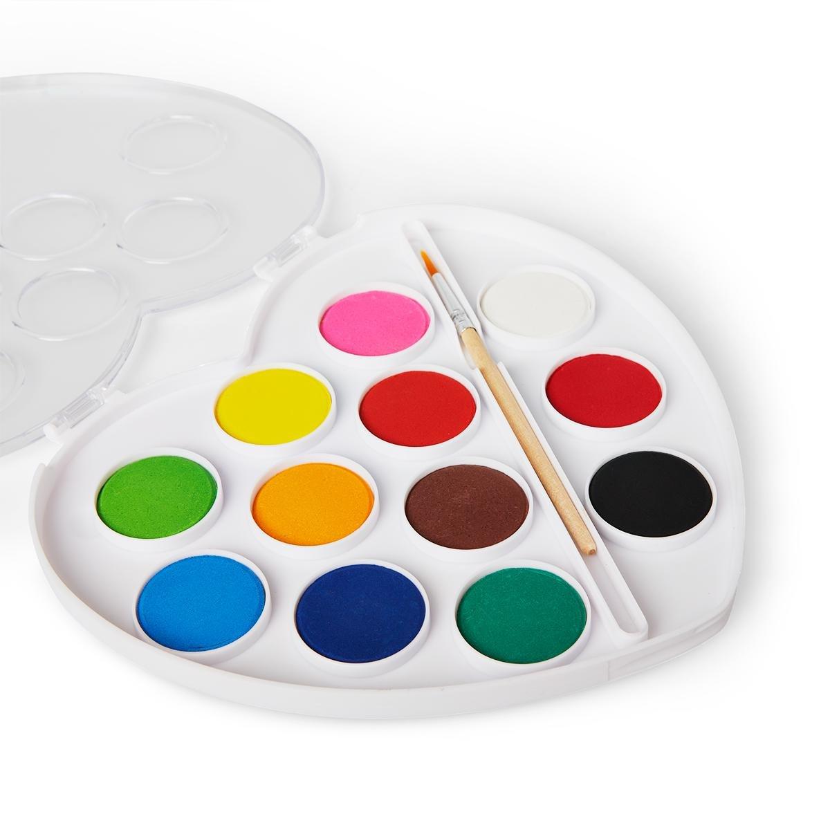 Multicolour Heart Palette Watercolours