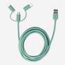 Green multi head charging cable