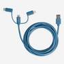 Turquoise multi head charging cable
